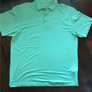 Callaway Men’s Mint Polo Shirt — Light Green Performance